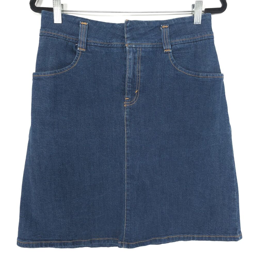 LEVI'S Women's Denim Mini Skirt 8 Stretch Casual Classic Pockets 2141